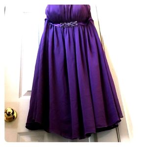 Purple cocktail dress
